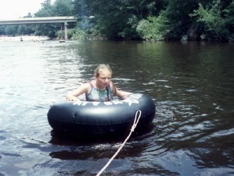 Amy with tube