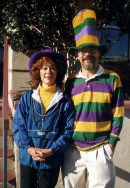 Carol and Paul dressed for radio...