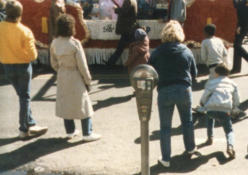 Parade watching